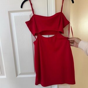 Elegant Red Mini Dress
